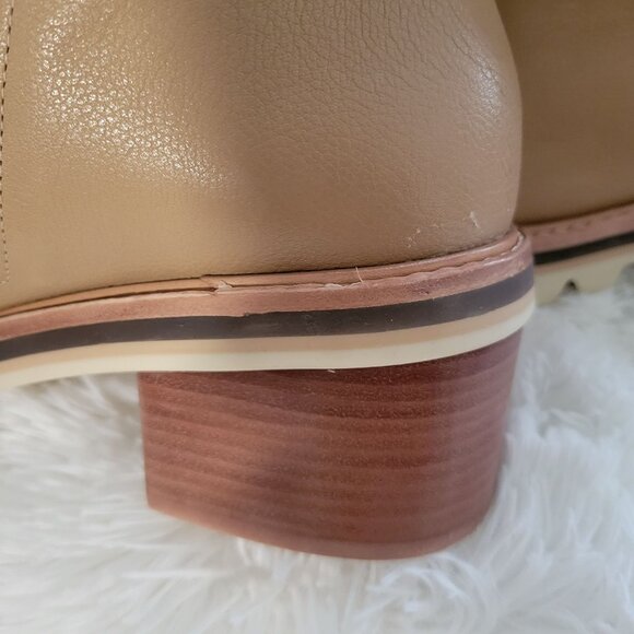 Bernardo Susana Calfskin Tall Riding Boots in Beige/Tan US 10M - Picture 8 of 11